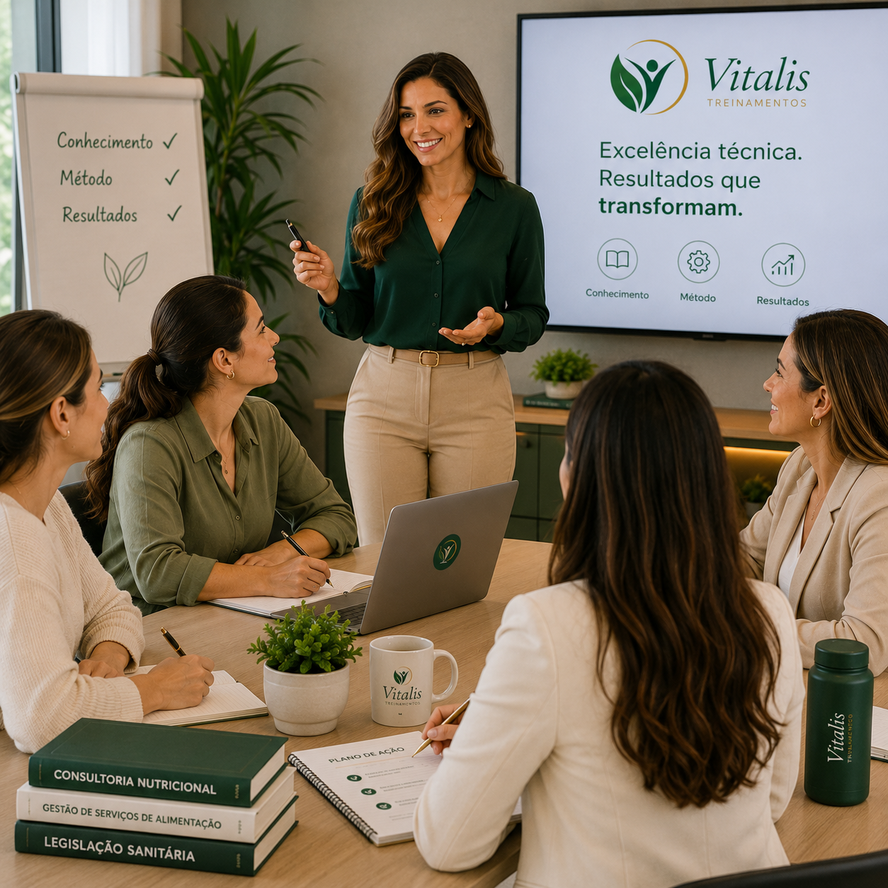 Nutricionistas em treinamento profissional